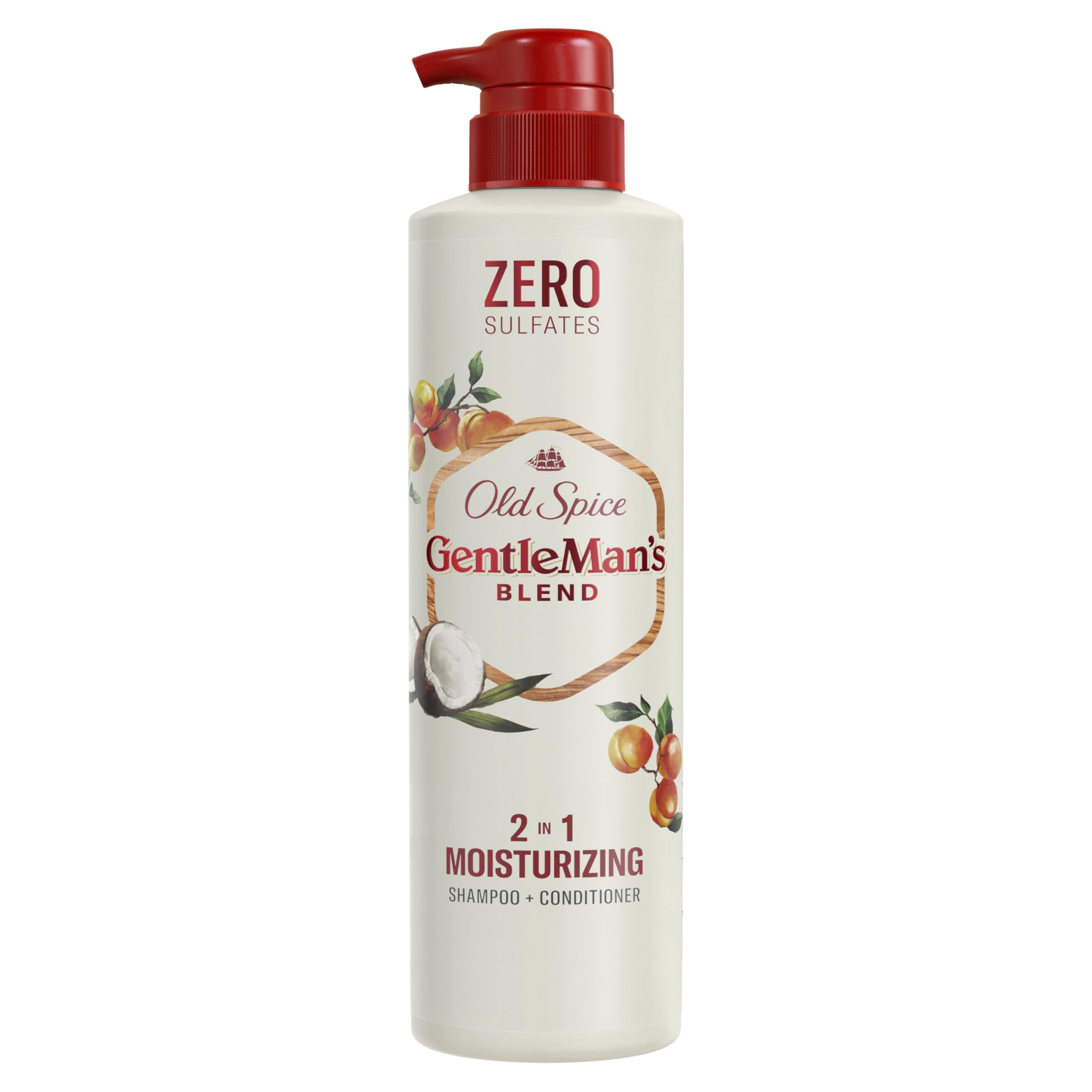 Old Spice bottle front view showing label and moisturizing benefits