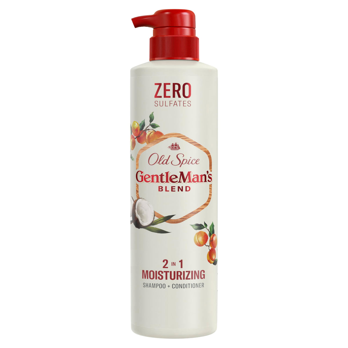 Old Spice bottle front view showing label and moisturizing benefits