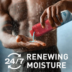 Old Spice GentleMan’s creamy lather closeup demonstrating rich foam and gentle cleanse