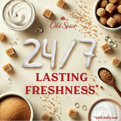 Old Spice lather in hand demonstrating foamy cleansing action