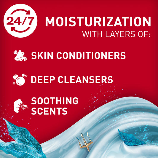 Old Spice GentleMan’s pump and label detail highlighting scent and hydrating claims