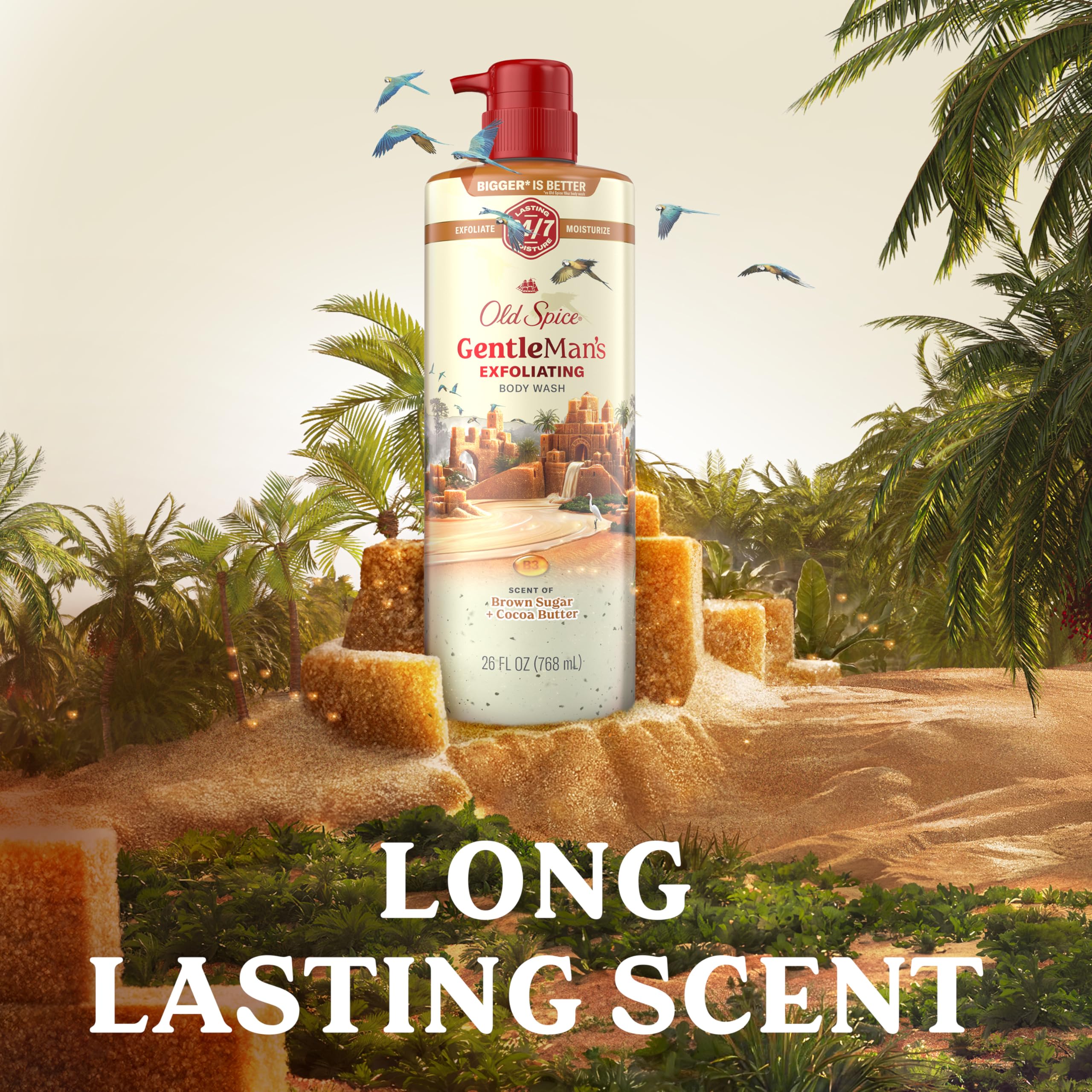 26 oz Old Spice bottle beside ruler to show scale and value