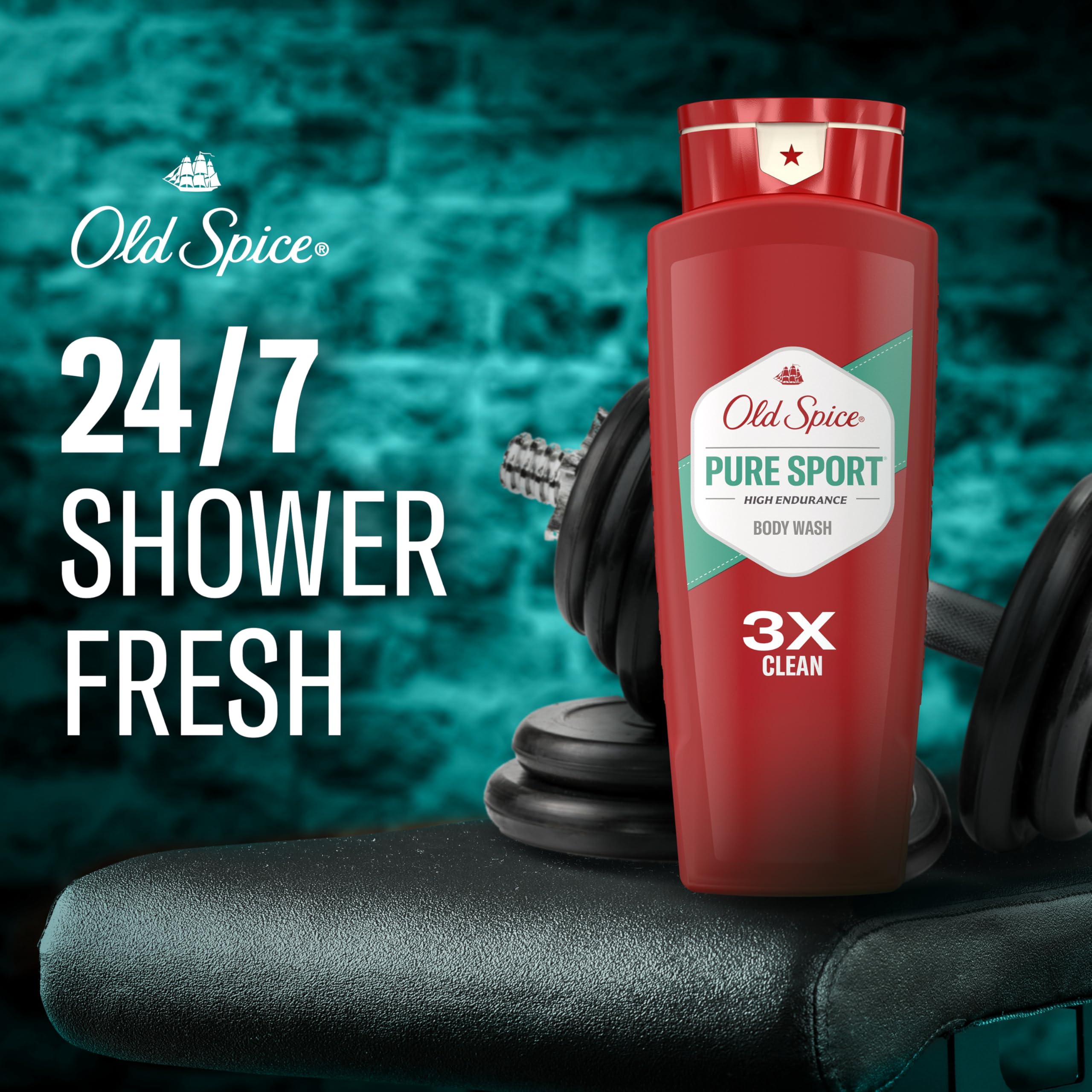 Old Spice gel pouring to show texture and easy application benefit