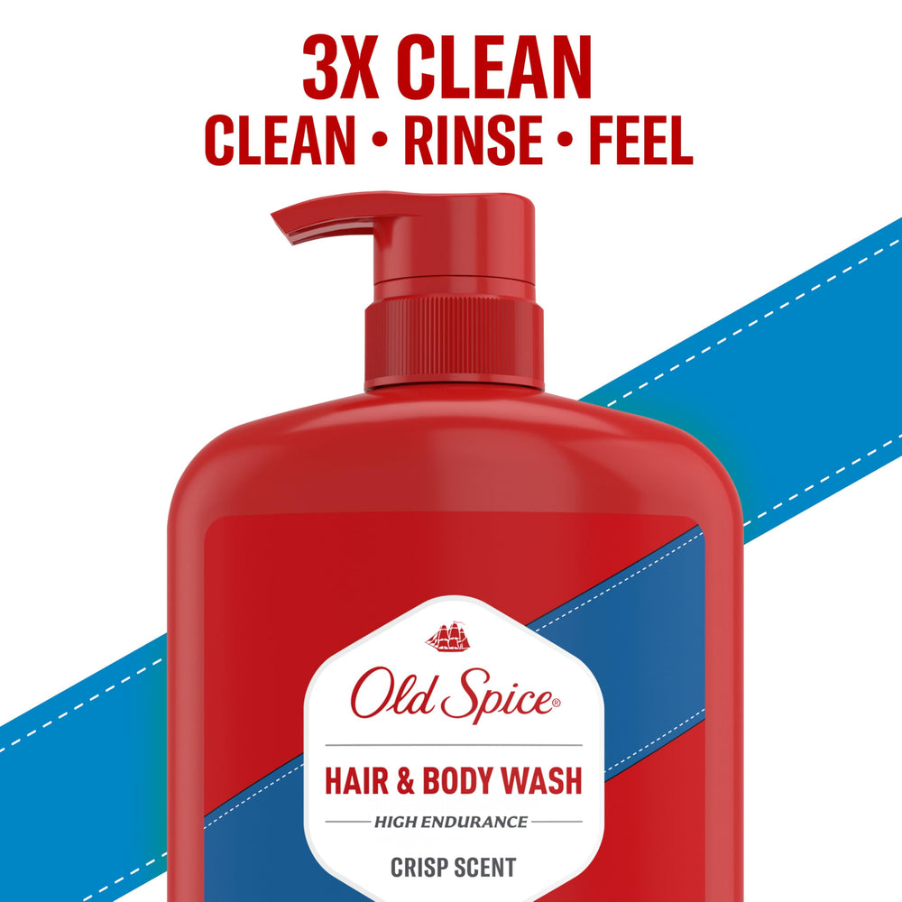Man using Old Spice in shower for quick full-body refresh