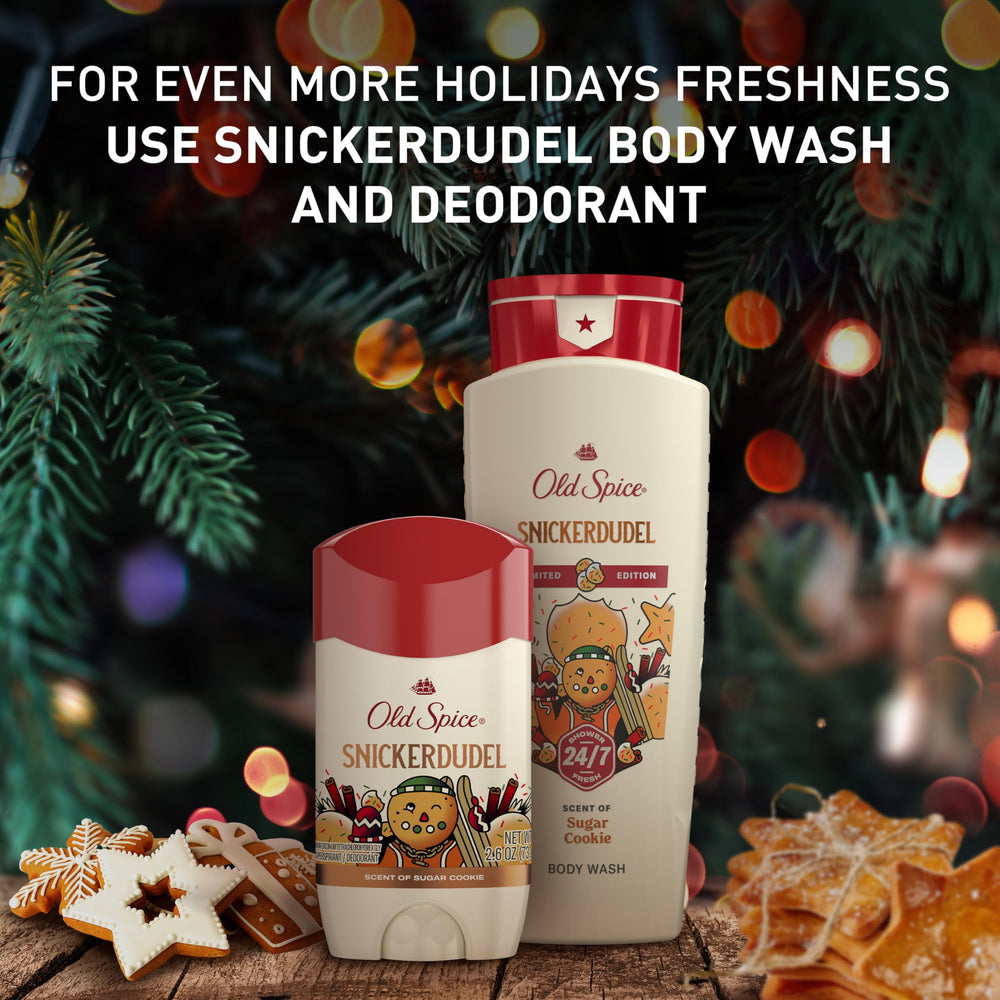 Old Spice Holidude collection lined up showing scent variety benefit