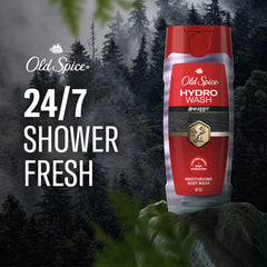 Old Spice Hydro Wash creamy lather close-up illustrating deep hydration benefit