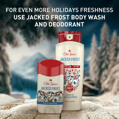 Old Spice Jacked Frost shown with other Holidude scents for seasonal variety benefit