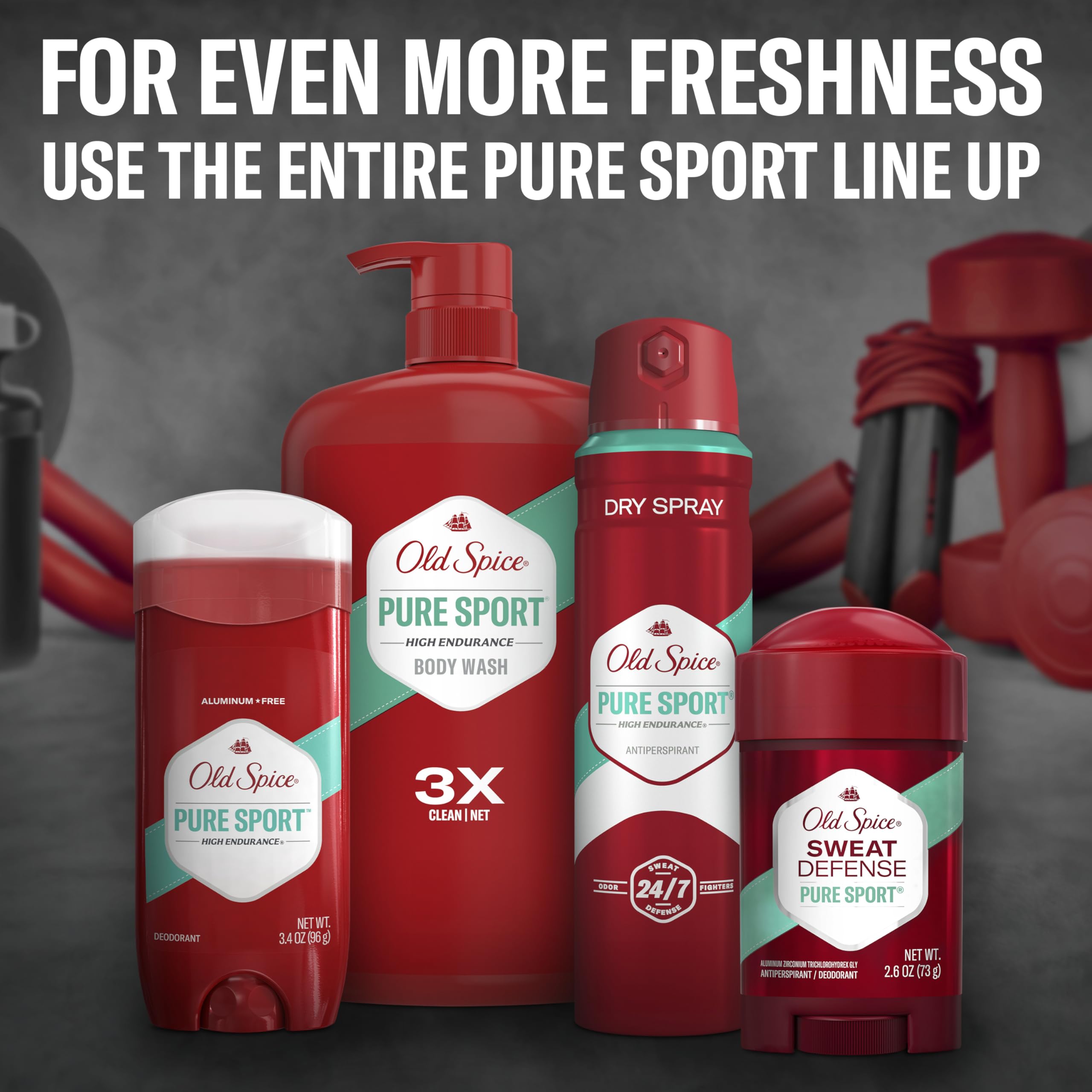 Old Spice label close-up showing features and fragrance notes benefit