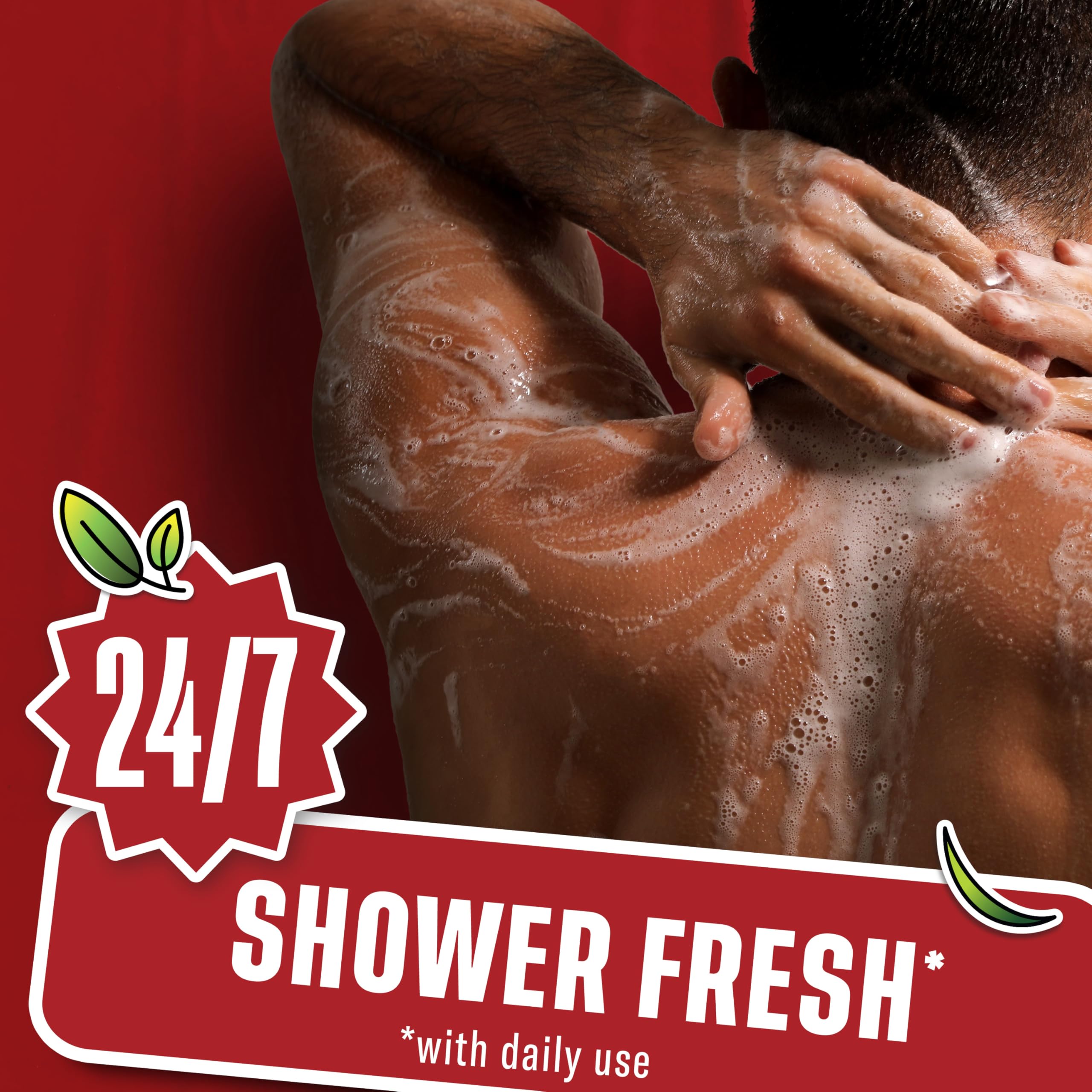 Old Spice Lawn Ranger rich lather texture demonstrating thorough cleansing benefit