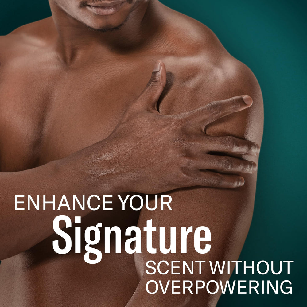 Old Spice lifestyle morning routine scene conveying energizing scent and confidence benefit