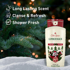 Old Spice LumberSnack pump close-up for easy dispensing and reliable use