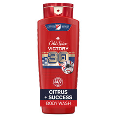 Old Spice MLS Victory front packaging showing bold label and sport styling, brand freshness