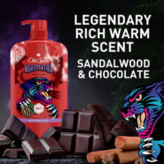 Old Spice NightPanther on bathroom shelf styled for everyday grooming benefit