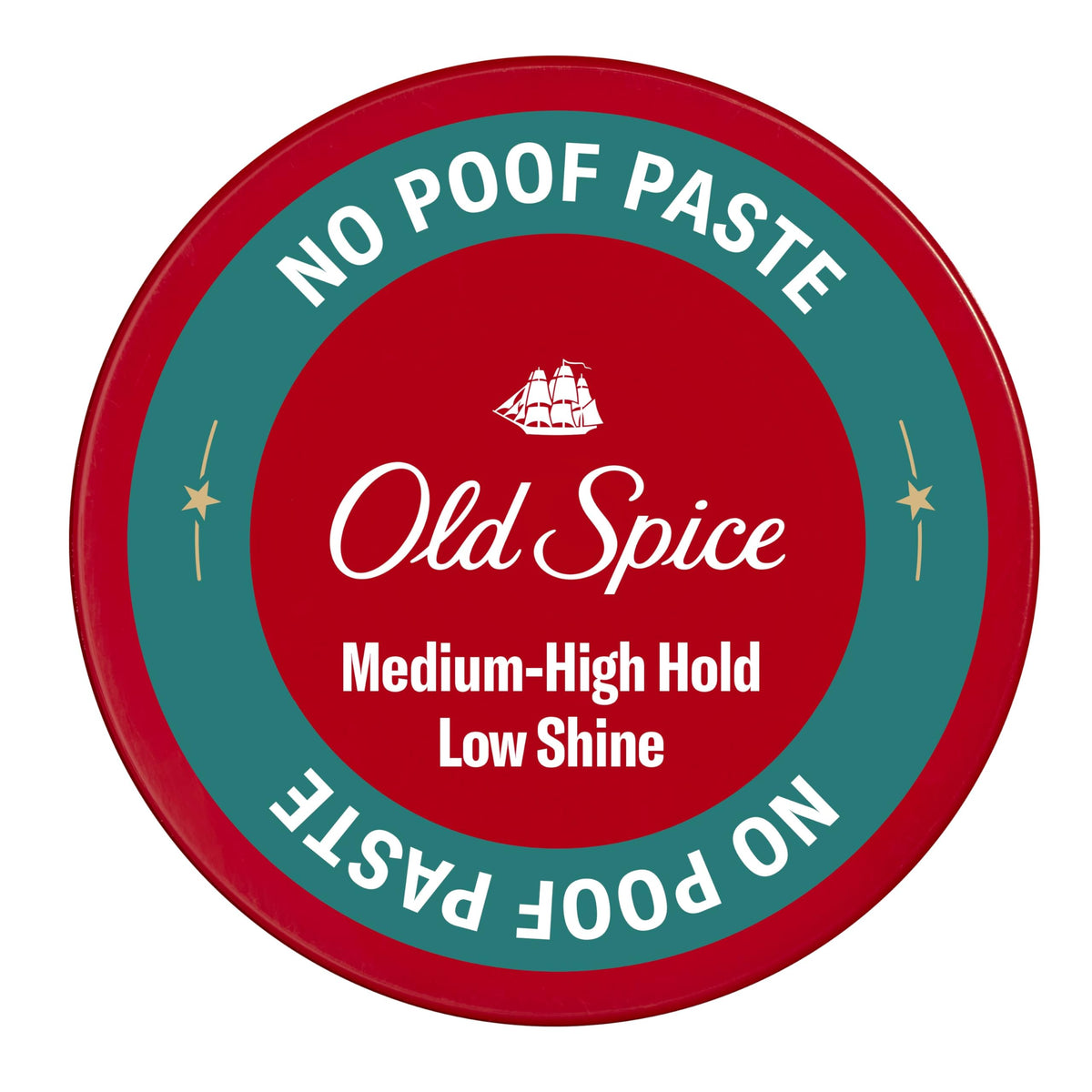 Old Spice jar front view showing branding and compact styling benefit