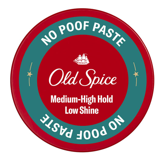 Old Spice jar front view showing branding and compact styling benefit
