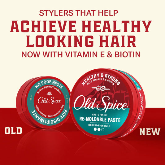 Old Spice close-up paste texture showing smooth matte finish and spreadability