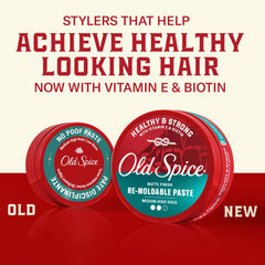 Old Spice close-up paste texture showing smooth matte finish and spreadability