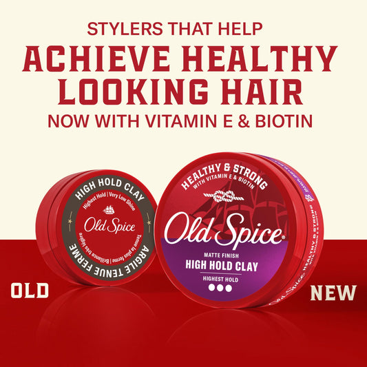 Old Spice close-up of clay texture illustrating easy workability and matte finish