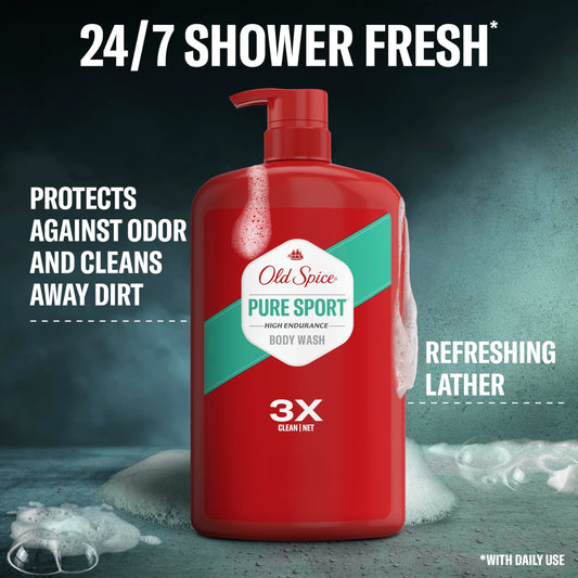 Old Spice close-up of gel texture highlighting rich lather benefit