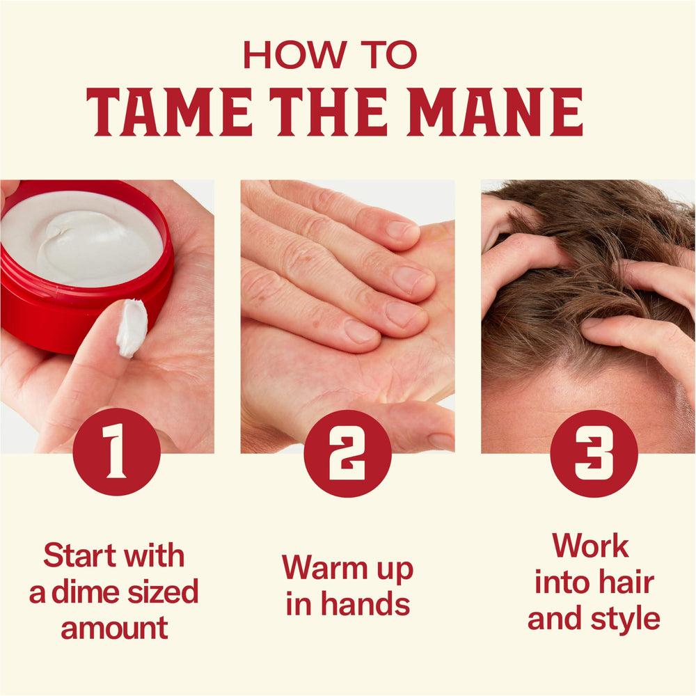 Coconut and tropical wood scent elements near Old Spice jar, suggests masculine fragrance