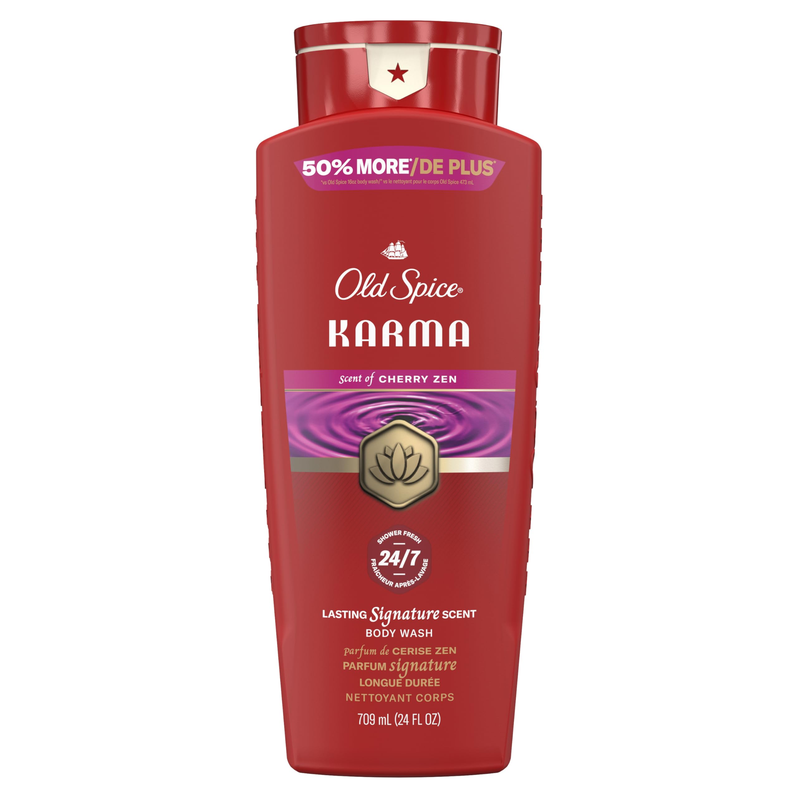 Old Spice front bottle showing label and scent for confident freshness