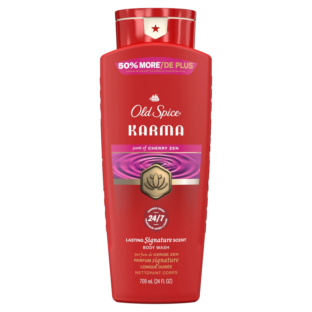 Old Spice front bottle showing label and scent for confident freshness