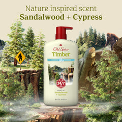 Sandalwood and cypress wood composition beside bottle, evokes the product aroma