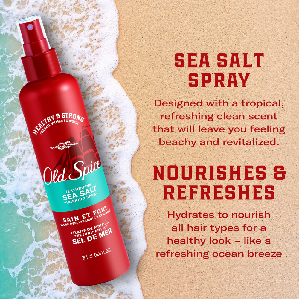 Old Spice before and after hair showing added texture and separation