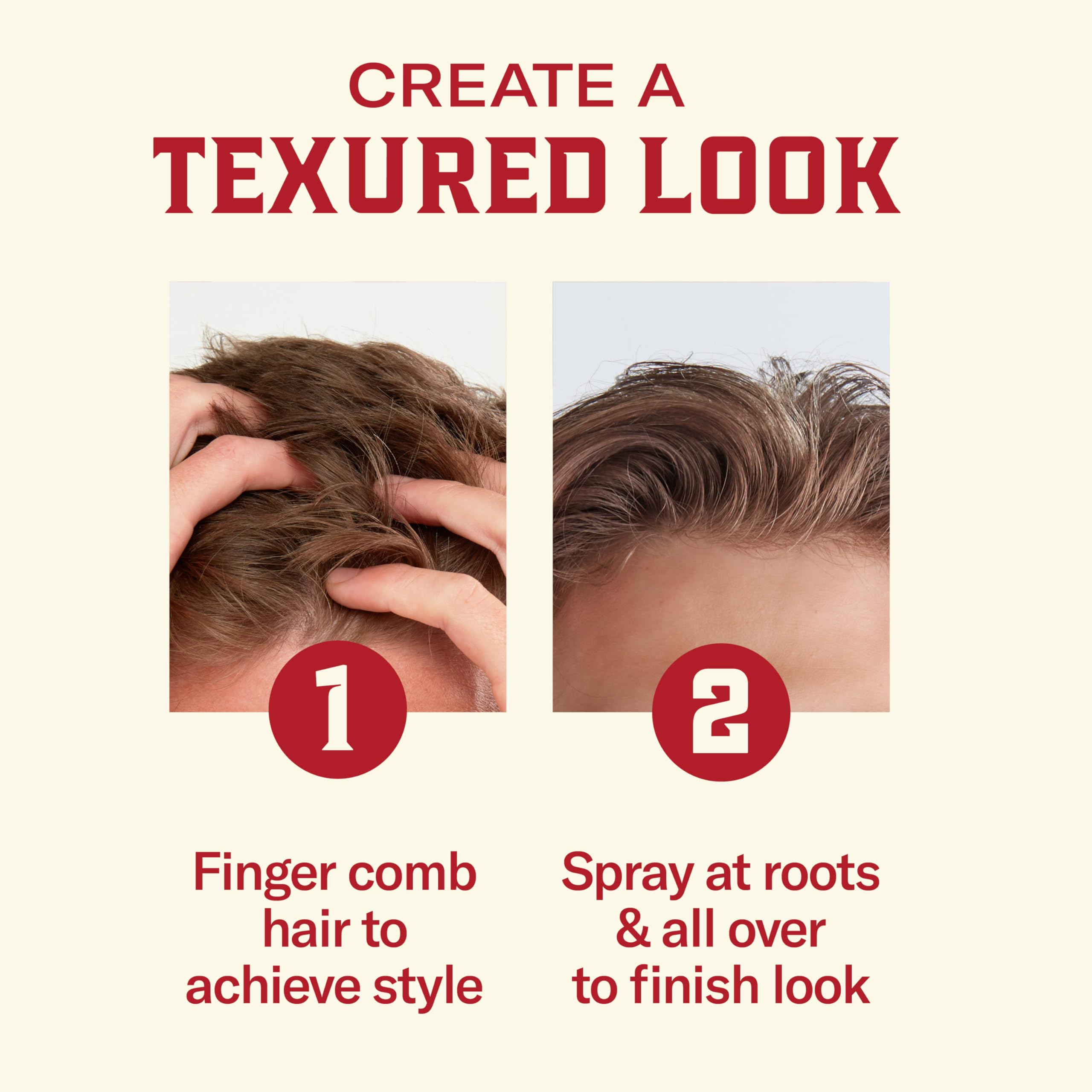 Old Spice styling on short hair showing natural, touchable finish