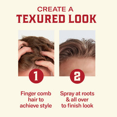 Old Spice styling on short hair showing natural, touchable finish