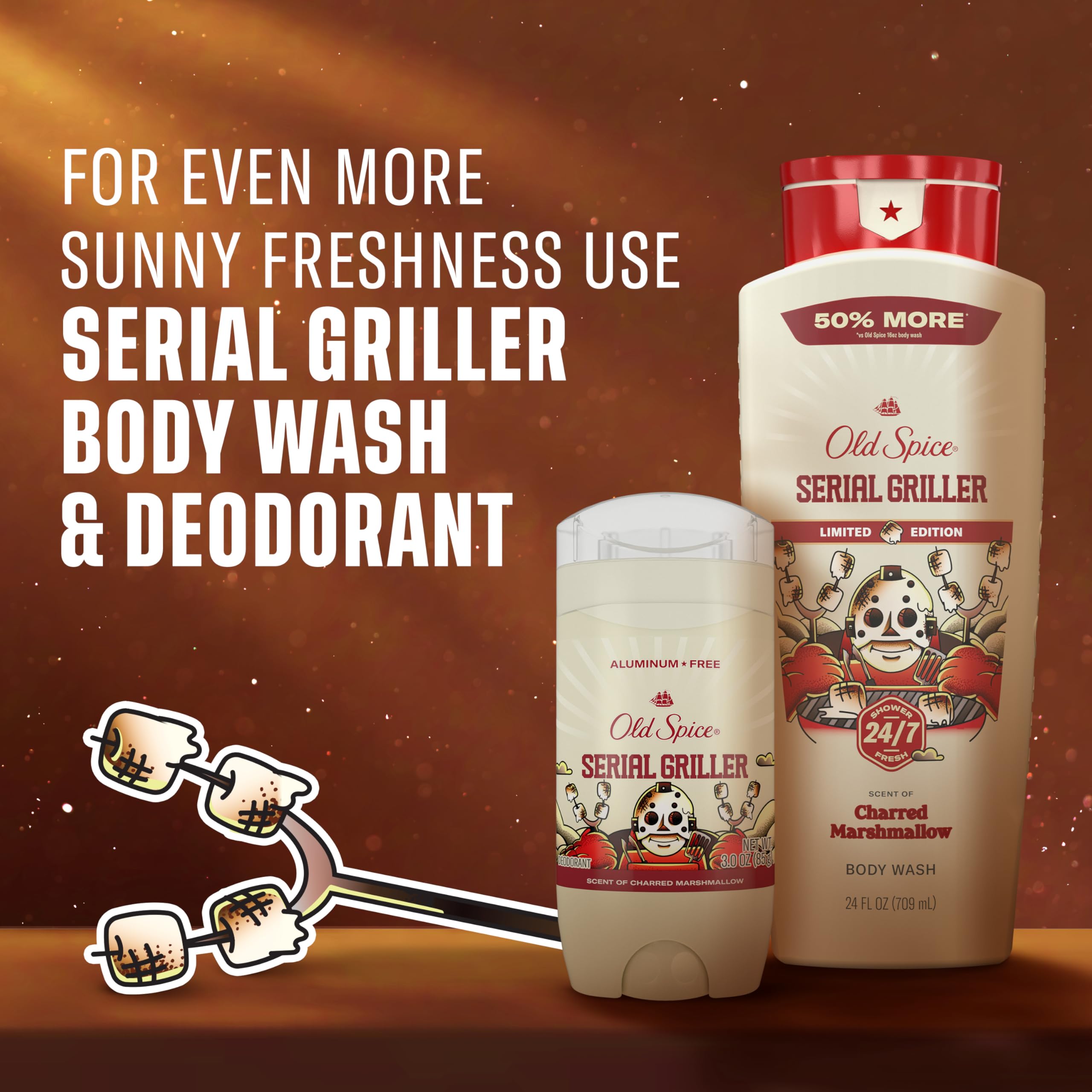 Old Spice Summerdudes lineup arranged to show collection mix-and-match benefit