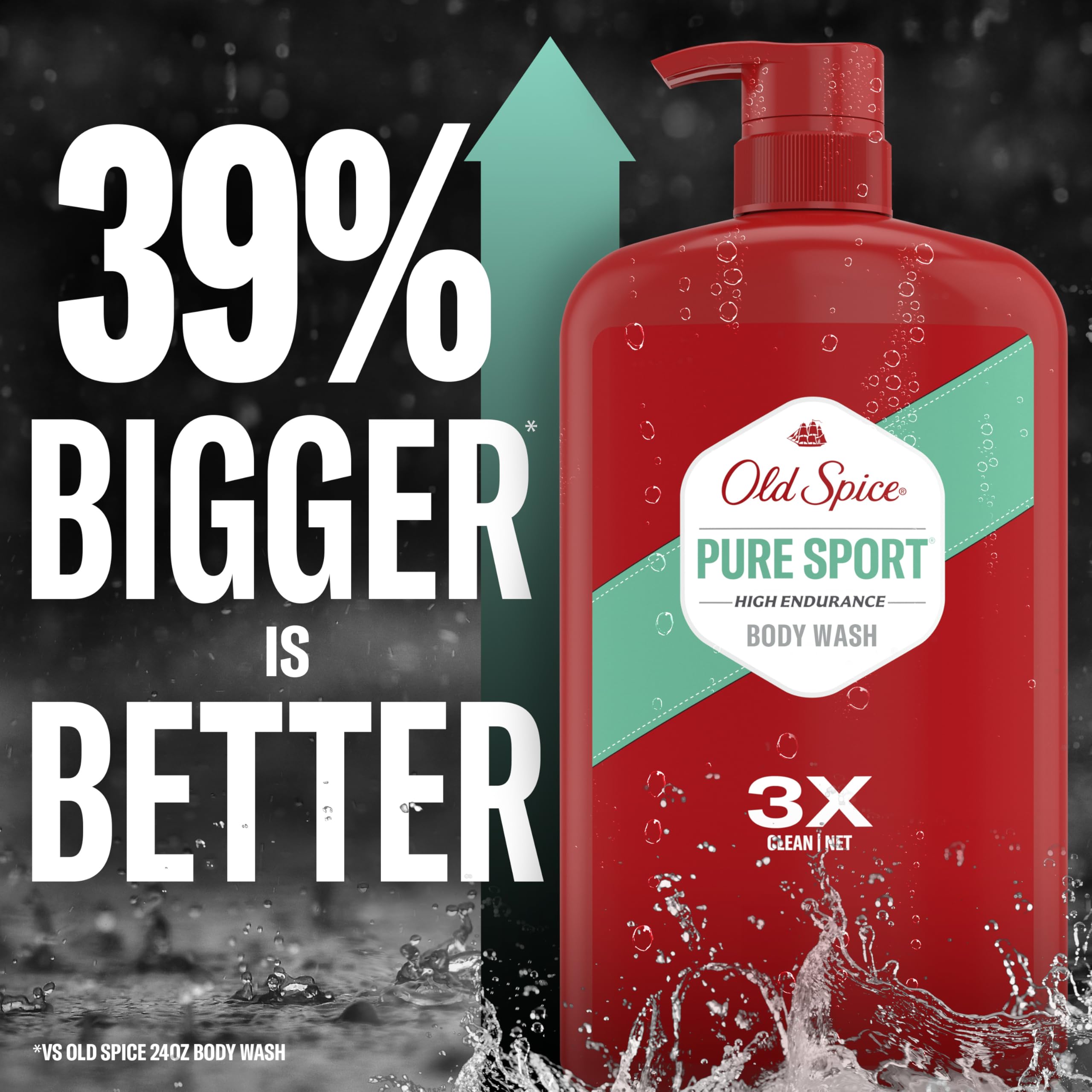 Old Spice lather on loofah illustrating effective cleansing benefit