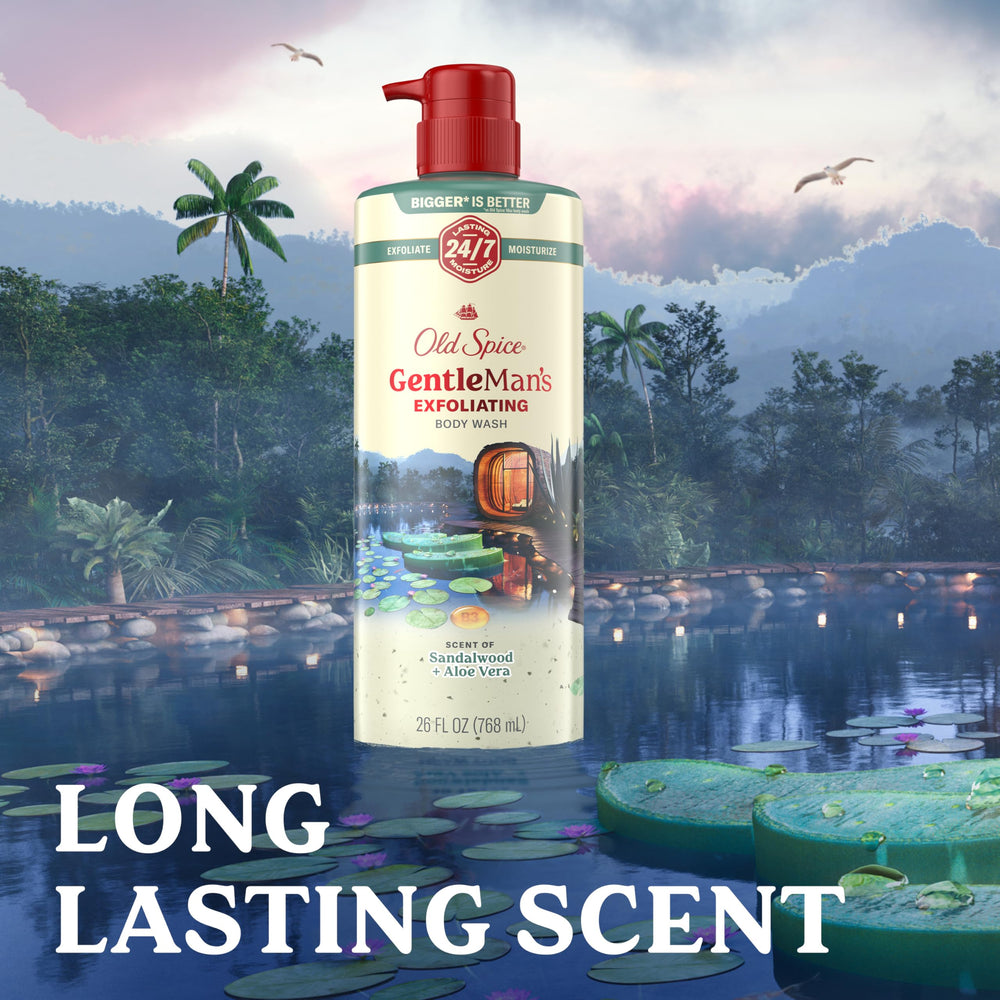 Old Spice in-shower scene demonstrating everyday use and freshness