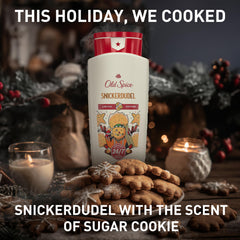 Old Spice Snickerdudel gift stocking display showcasing perfect-gift benefit
