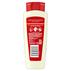 Old Spice bottle staged in bathroom conveying daily lifestyle benefit
