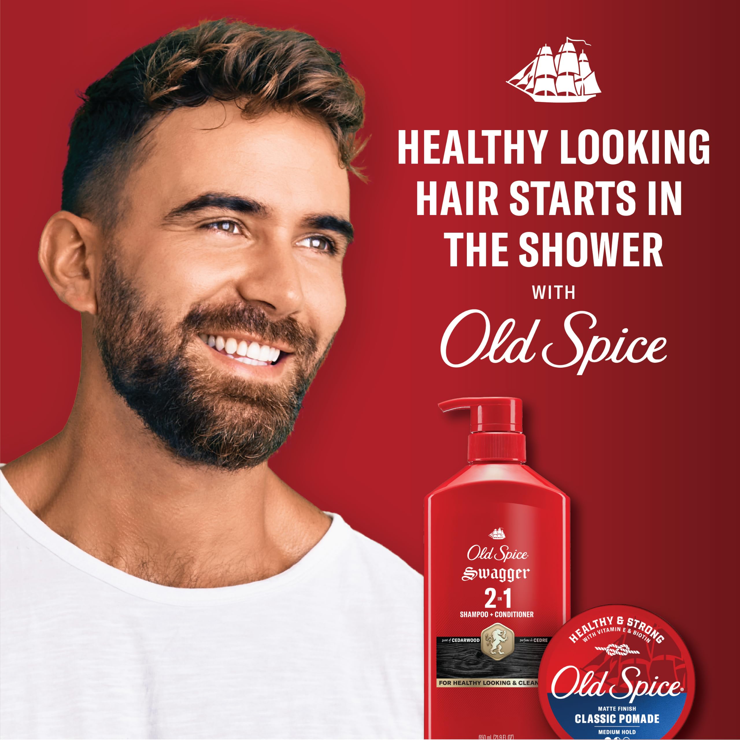 Old Spice Swagger cedarwood and lime props representing scent profile and freshness