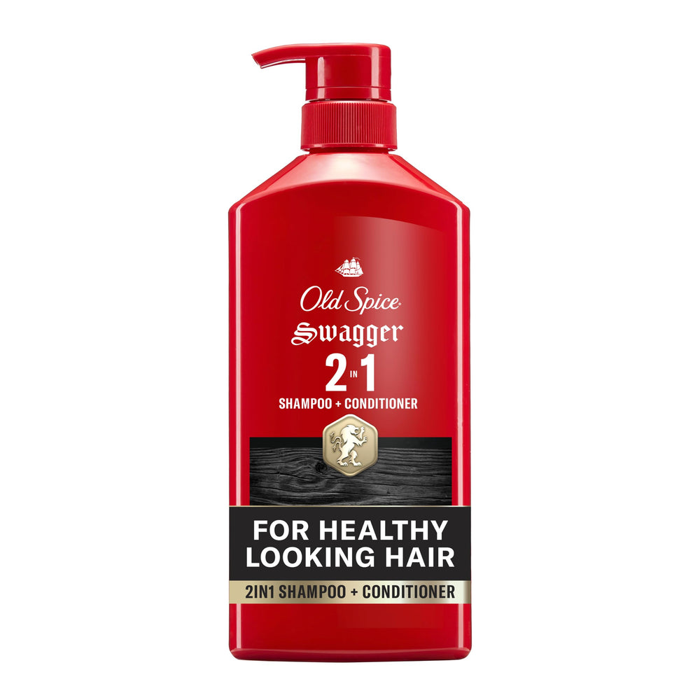 Old Spice Swagger front packaging showing bottle and product branding benefits