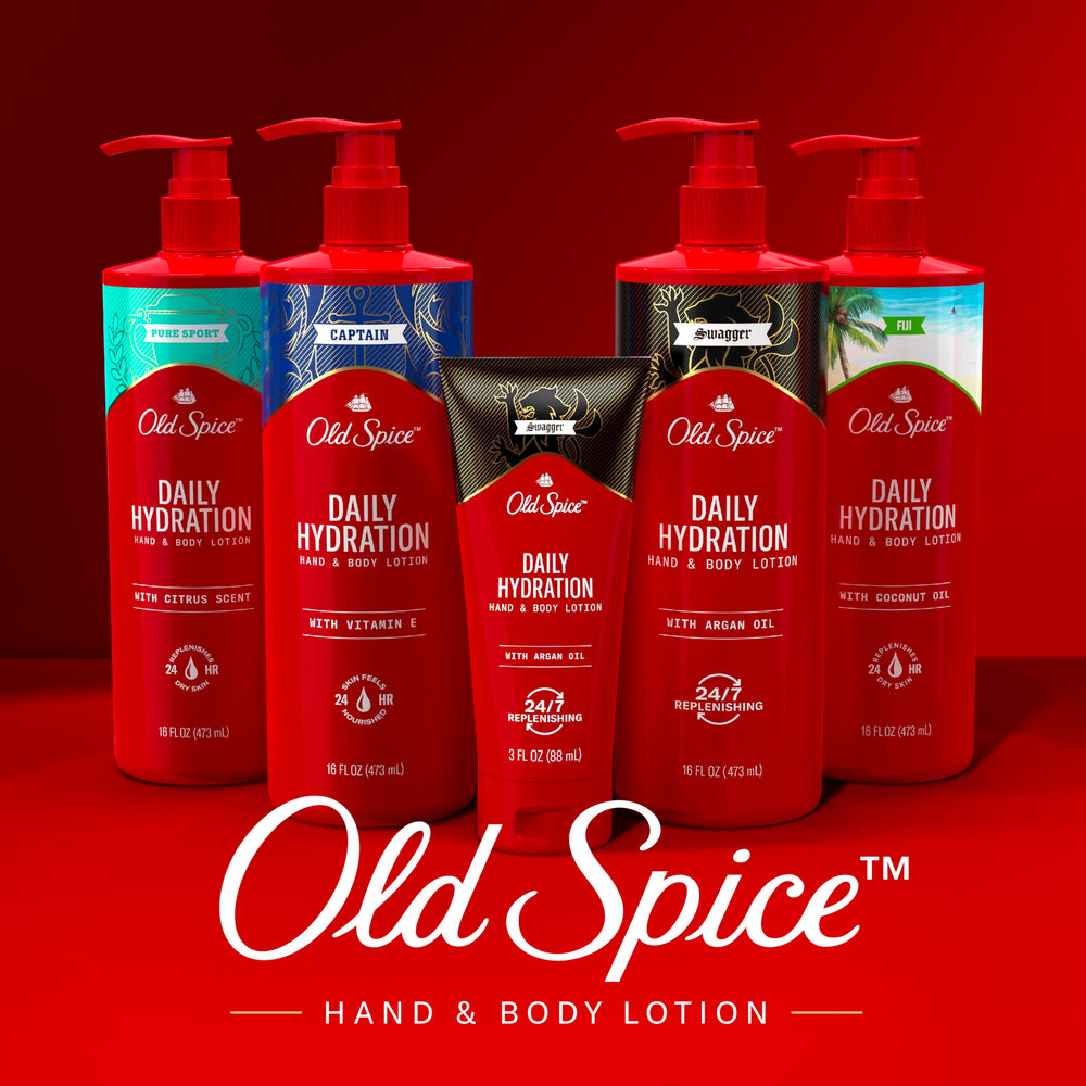 Old Spice bottle inside gym bag conveying portability and on-the-go hydration