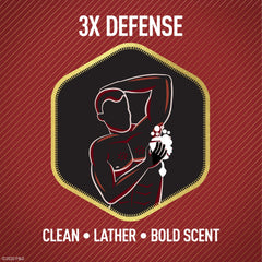 Old Spice Swagger foam texture close-up showing rich lather for effective cleansing