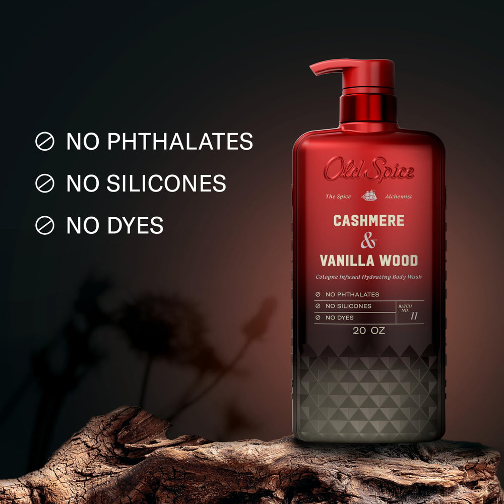 Old Spice body wash lather close-up showing rich foam and hydration benefit