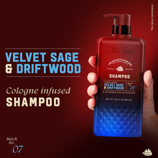 Old Spice back label with ingredients and benefits clearly visible