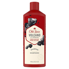 Old Spice Volcano bottle front view showing bold label and design for confident grooming