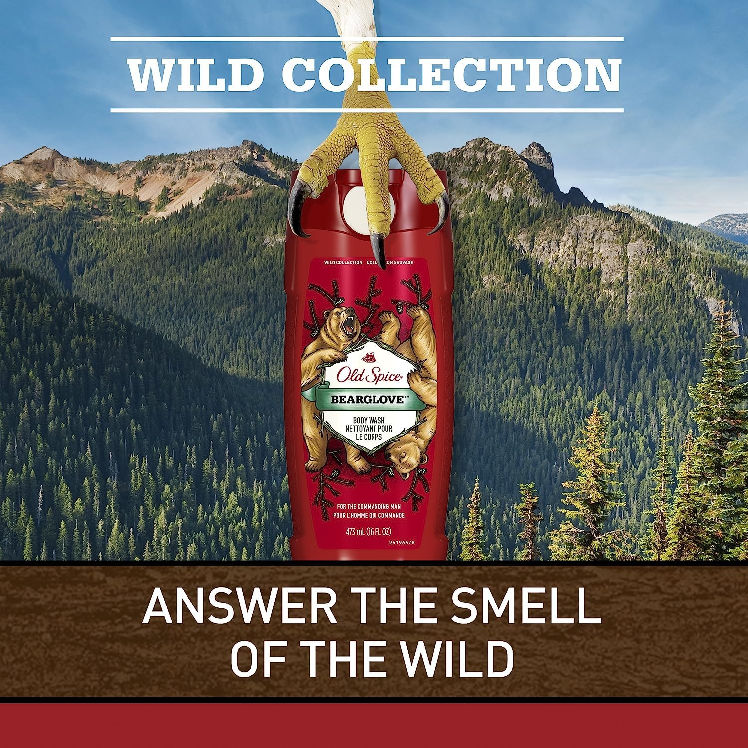 Old Spice Wild Bearglove creamy lather closeup showing rich foam and cleansing benefit