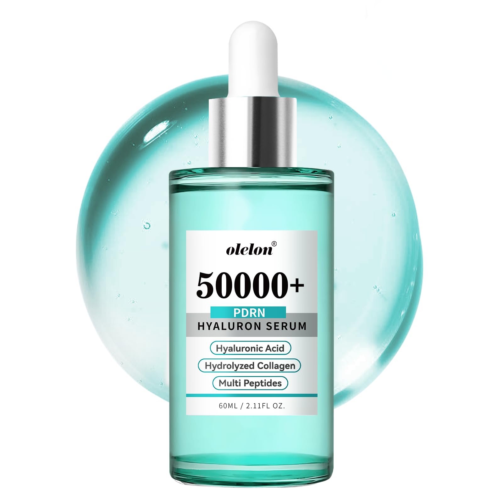 OLELON front bottle 60ml showing sleek packaging and hydration benefit