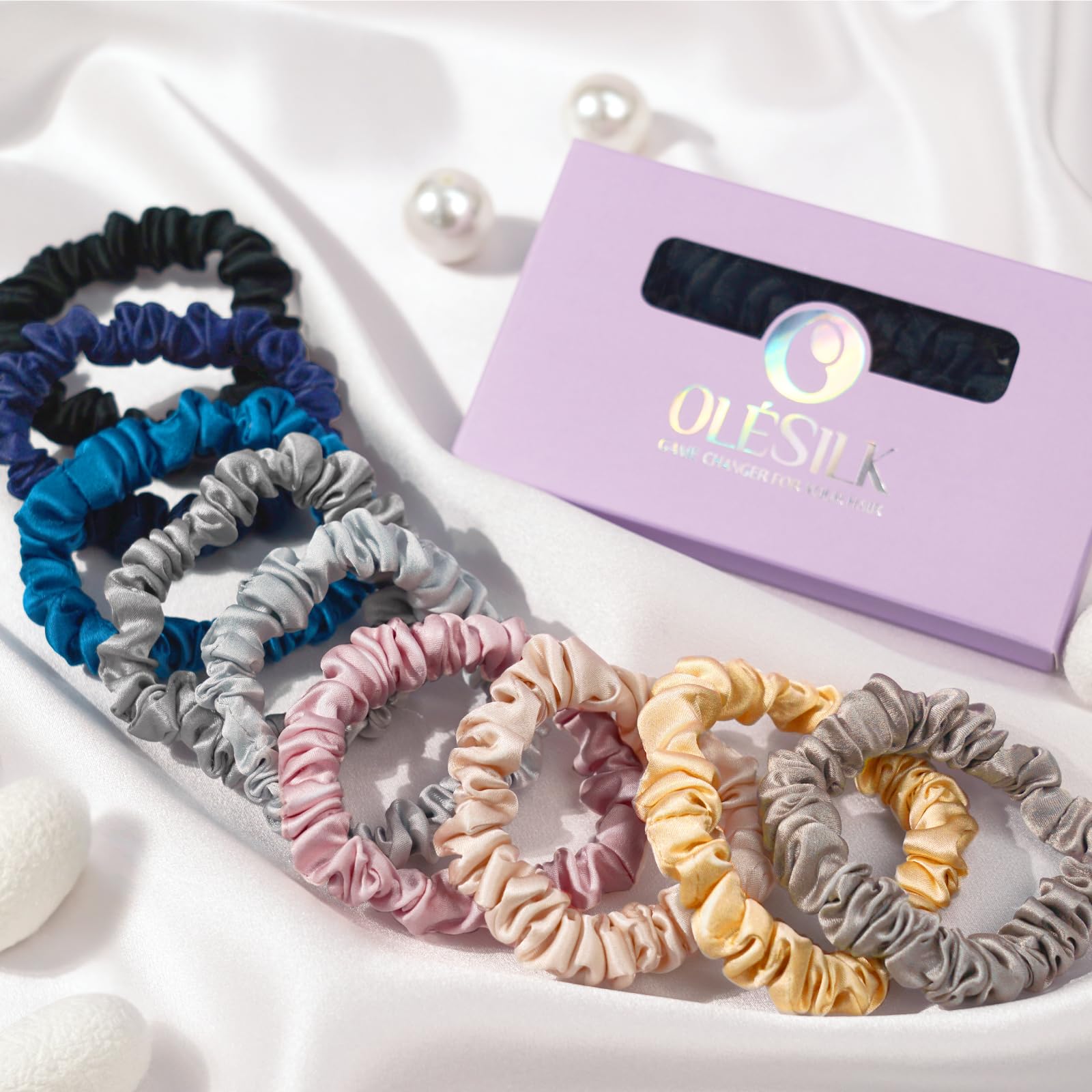 OLESILK purple gift box presentation ideal for gifting and special occasions
