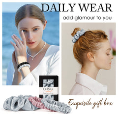 OLESILK lifestyle outfit accessory showing elegant, versatile styling
