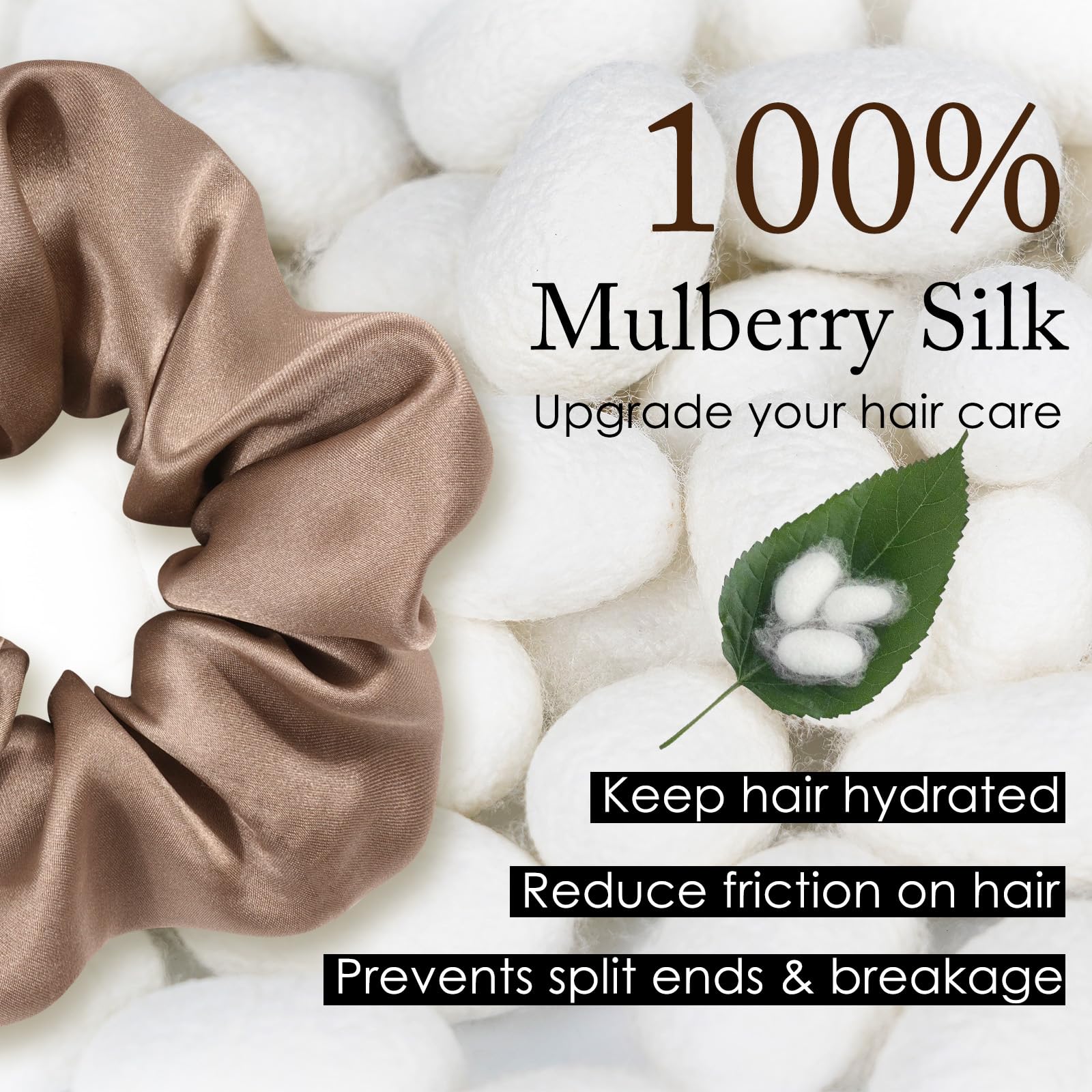 OLESILK close-up of mulberry silk texture highlighting smooth surface and shine benefit
