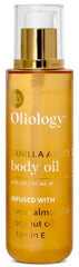 Oliology bottle front view showing label and clean packaging benefits skin nourishment