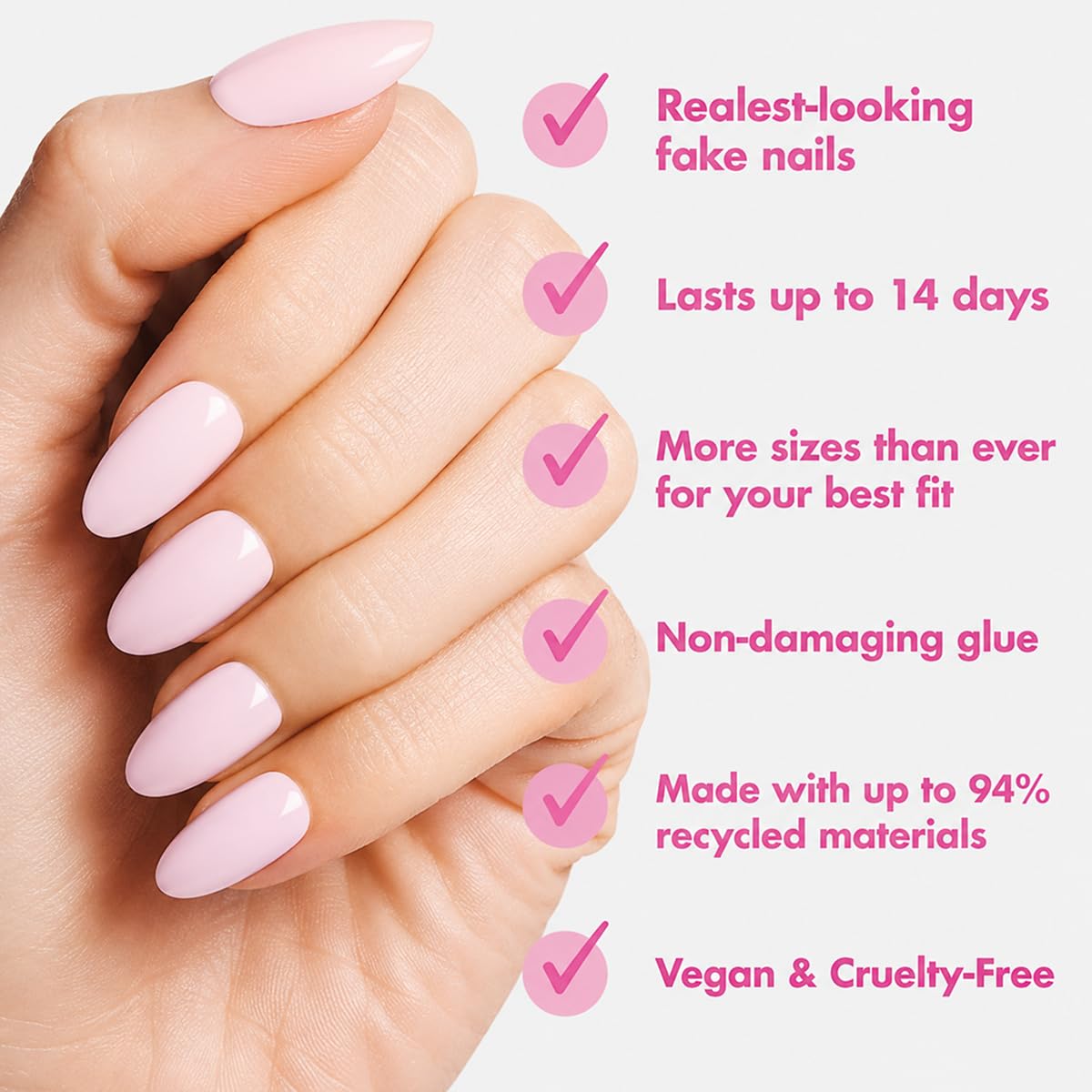 Olive & June application tools arranged showing included items for easy at-home application