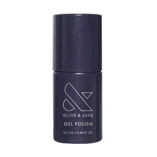 Olive & June front packaging showing Beskar Chrome bottle with clean formula benefit
